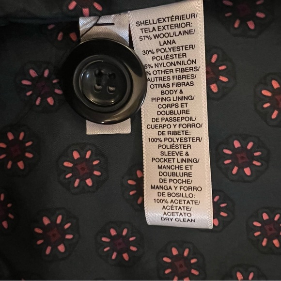 Ann Taylor LOFT Maroon/Burgundy Wool Coat Petite Small - Picture 3 of 8